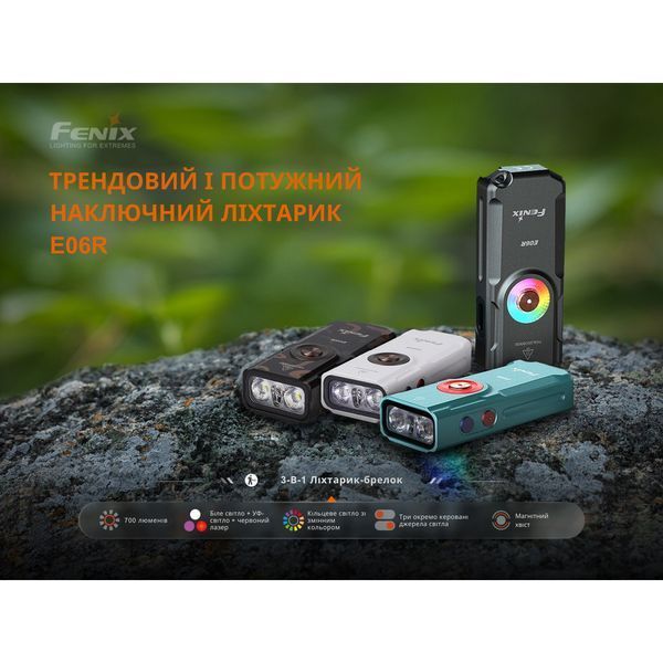 Ліхтар наключний Fenix E06R, білий | Лімітована серія E06RWH фото