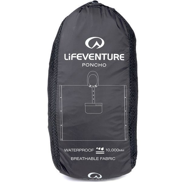 Lifeventure пончо Poncho black 62150 фото