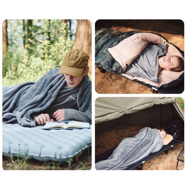 Підкладка для спального мішка Naturehike CNK2450WS024, фліс, графіт 6975641883340 фото