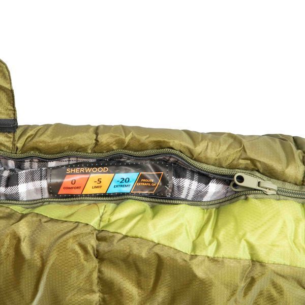 Спальний мішок Tramp Sherwood Regular ковдра лівий dark-olive/grey 220/80 UTRS-054R UTRS-054R-L фото