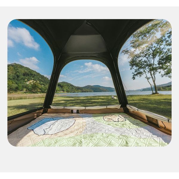 Намет чотиримісний із тентом автоматичний Naturehike Ango CNK2550WS010, коричневий 6927595789094 фото