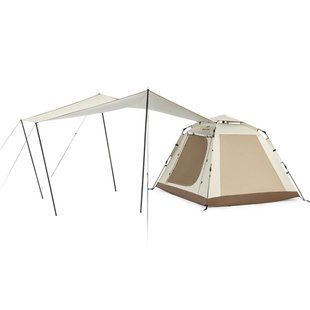 Намет тримісний автоматичний із тентом Naturehike Ango Picnic CNK2450WS021, коричневий 6976023922817 фото