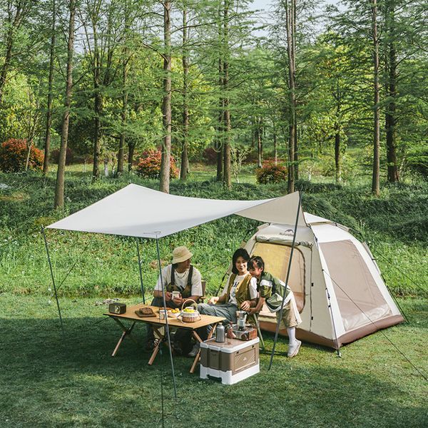 Намет тримісний автоматичний із тентом Naturehike Ango Picnic CNK2450WS021, коричневий 6976023922817 фото