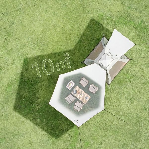 Намет тримісний автоматичний із тентом Naturehike Ango Picnic CNK2450WS021, коричневий 6976023922817 фото