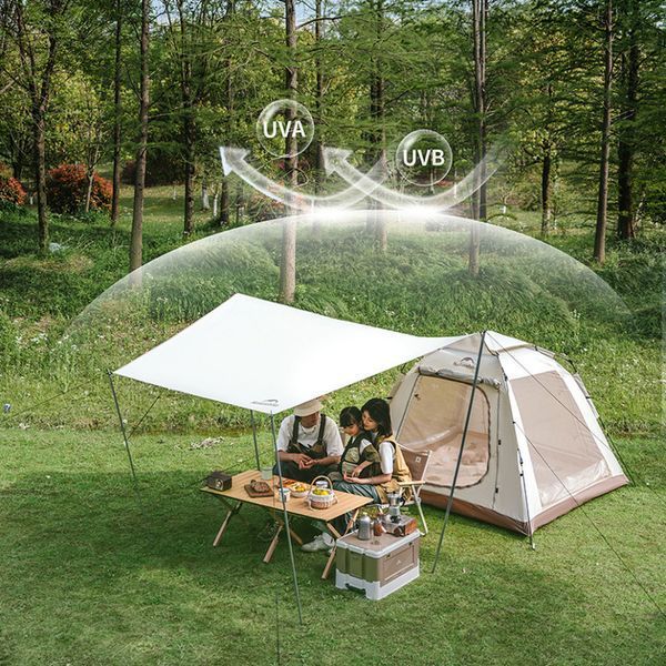 Намет тримісний автоматичний із тентом Naturehike Ango Picnic CNK2450WS021, коричневий 6976023922817 фото