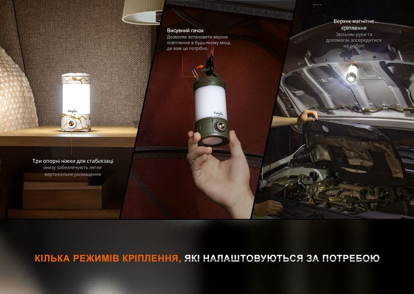 Ліхтар кемпінговий Fenix CL26R Pro, сірий камуфляж CL26RPROGC фото