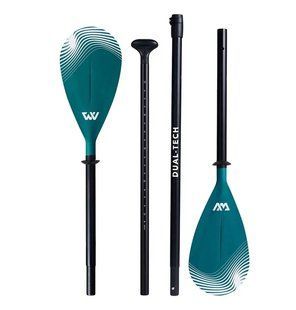 DUAL-TECH 2-in-1 Aluminum iSUP & Kayak Paddle (3-4 sections) Весло (AQUAMARINA)