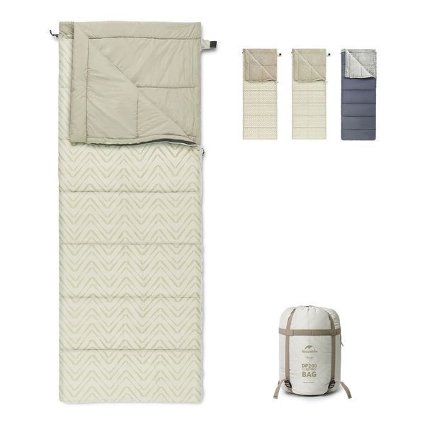 Спальний мішок Naturehike DP200 CNK2300SD012, бежевий 6976023923586 фото