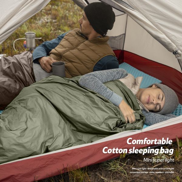 Спальний мішок Naturehike LW180 Mini NH21MSD04, лівий, темно-зелений 6975641884347 фото
