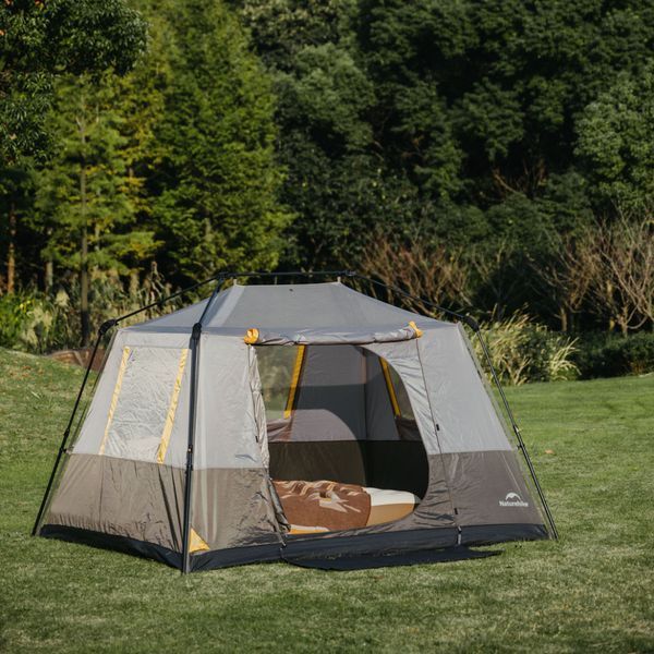 Намет чотиримісний Naturehike Cape Series 5.2 CNK2450WS037, сіро-коричневий 6927595783887 фото