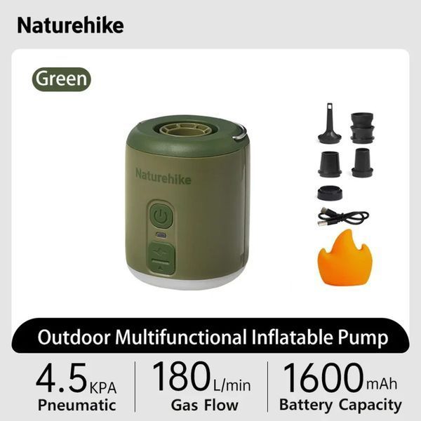 Міні насос - нічник - вентилятор Naturehike CNK2300DQ022, темно-зелений 6976507665988 фото