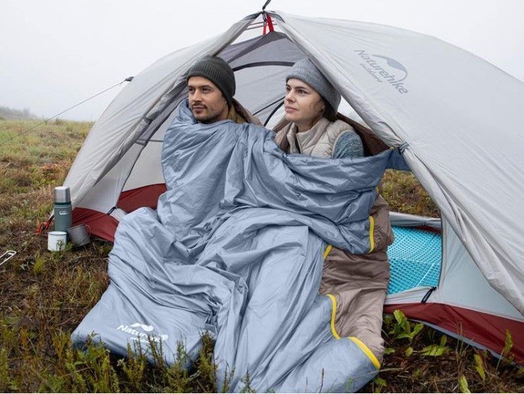 Спальник надлегкий Naturehike Summer LW180 NH21MSD09 правий, (15&deg;C), p-p M, коричневий 6927595777954-R фото
