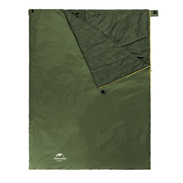 Спальний мішок Naturehike LW180 Mini NH21MSD04, лівий, XL, темно-зелений 6975641884361 фото