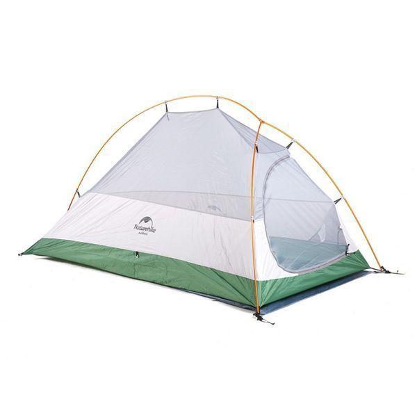 Намет надлегкий одномісний з футпринтом Naturehike Cloud Up 1 Updated NH18T010-T, 210T, зелений 6927595730539 фото