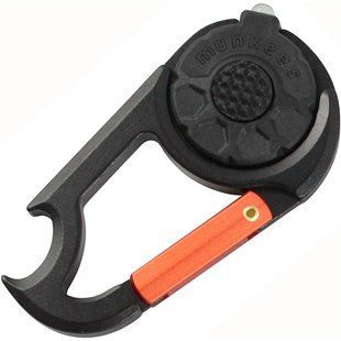 Munkees 1089 брелок ліхтарик Carabiner LED with Bottle Opener NEW black 1089-NEW-BK фото