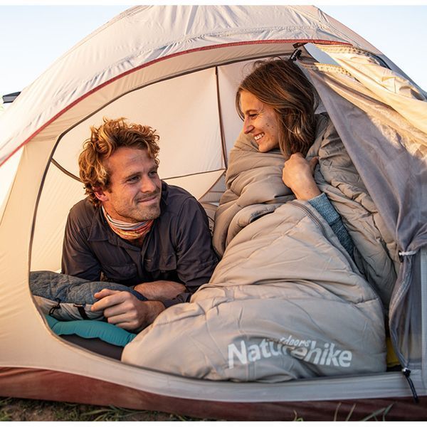 Спальний мішок з капюшоном Naturehike M300 NH20MSD02, зелений, лівий 6975641886686 фото
