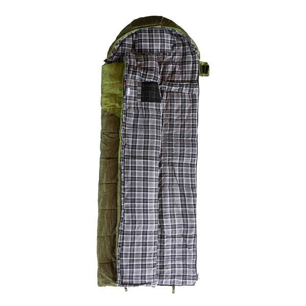 Спальний мішок Tramp Kingwood Long ковдра лівий dark-olive/grey 230/100 UTRS-053L UTRS-053L-L фото