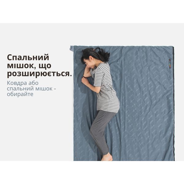 Спальний мішок Naturehike LW180 Mini NH21MSD04, правий, XL, темно-зелений 6975641884378 фото