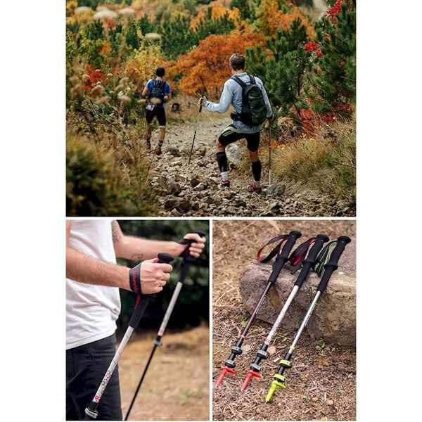 Трекінгова палиця 3-секційна Naturehike ST06 NH17D006-D, чорна 6927595748596 фото