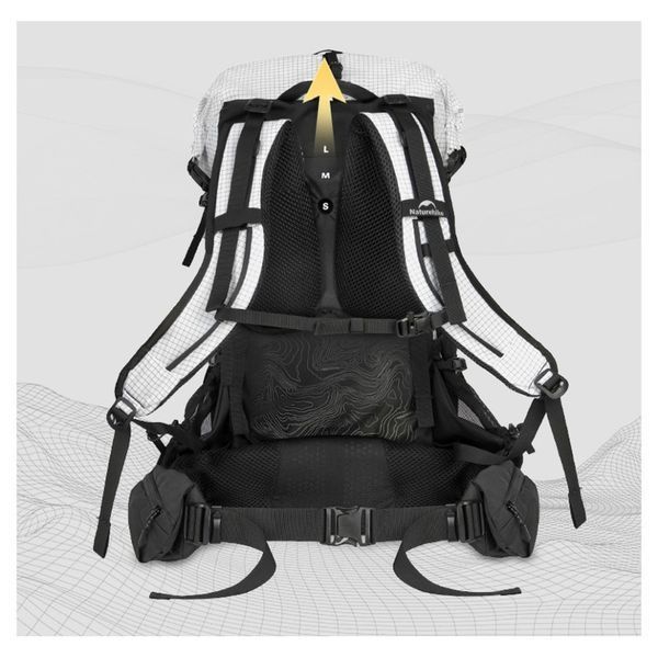 Рюкзак туристичний Naturehike Helium CNK2450XB016, 40 л, білий, L