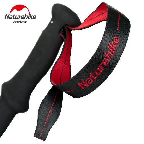 Трекінгова палиця 3-секційна Naturehike ST06 NH17D006-D, чорна 6927595748596 фото