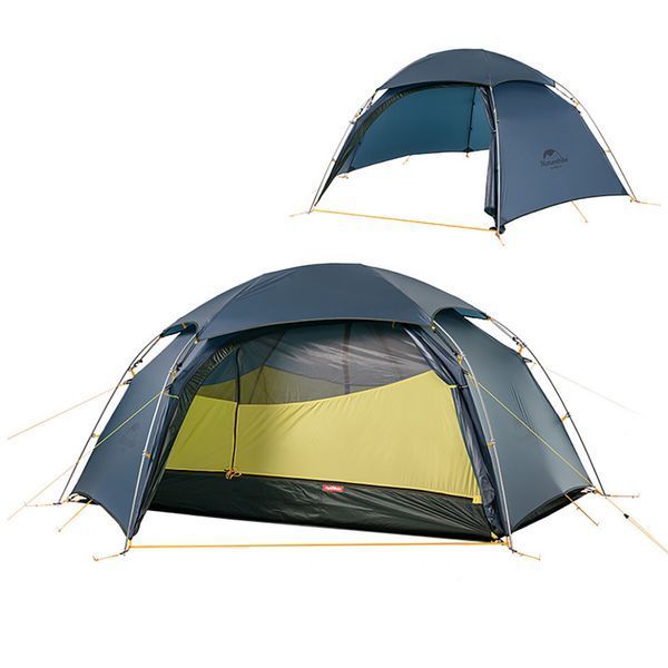 Намет двомісний зі сферичним куполом Naturehike Cloud Peak 2 NH19K240-Y, 15D, темно-синій 6927595736326 фото