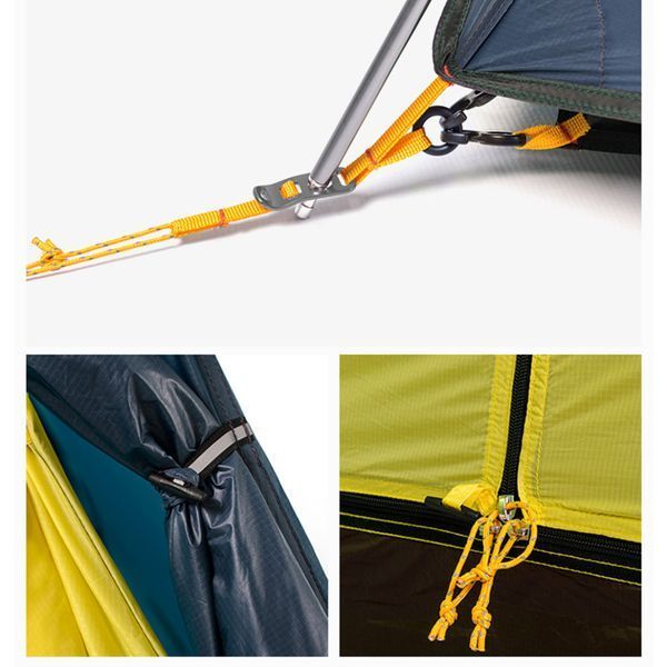 Намет двомісний зі сферичним куполом Naturehike Cloud Peak 2 NH19K240-Y, 15D, темно-синій 6927595736326 фото