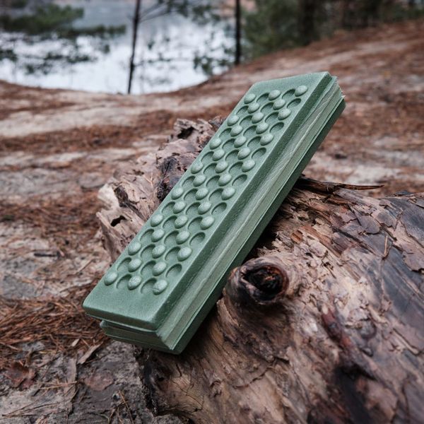 Сидушка туристична складана XPE Naturehike NH20PJ025, 15 мм, темно-зелена з чохлом для походів та кемпінгу