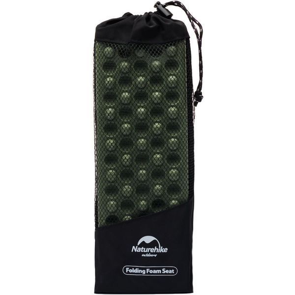 Сидушка туристична складана XPE Naturehike NH20PJ025, 15 мм, темно-зелена з чохлом для походів та кемпінгу
