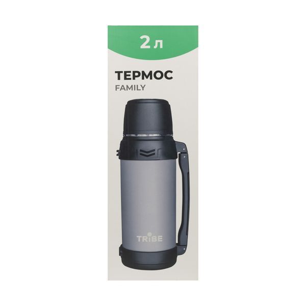 Термос Tribe Family line 2 л T-DG-0001 grey T-DG-0001-grey фото