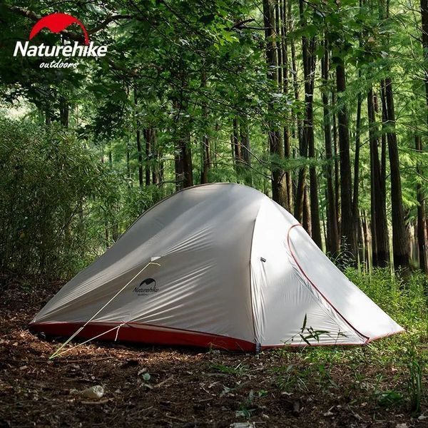 Намет надлегкий двомісний з футпринтом Naturehike Cloud Up 2 Updated NH17T001-T, 210T, помаранчевий 6927595730584 фото