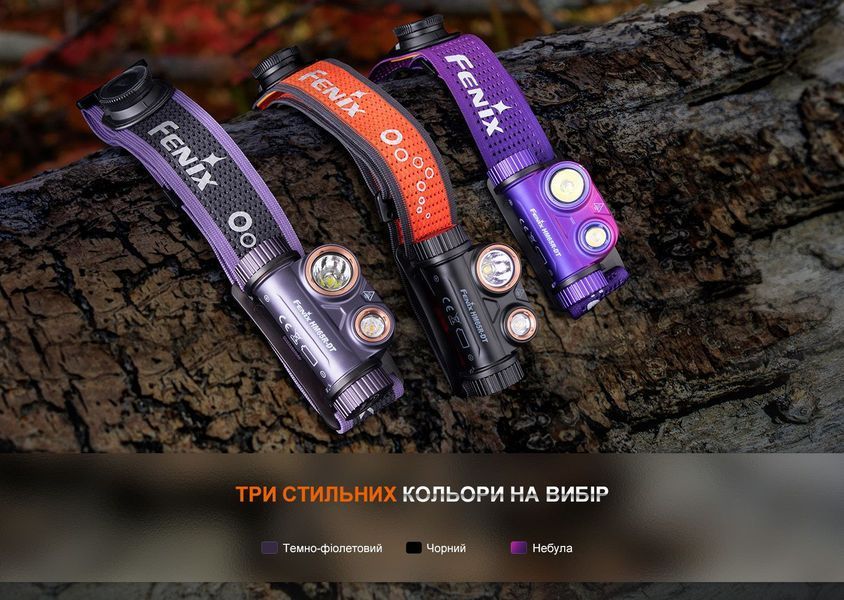 Ліхтар налобний для бігу Fenix HM65R-DT, чорний HM65RDTBL фото