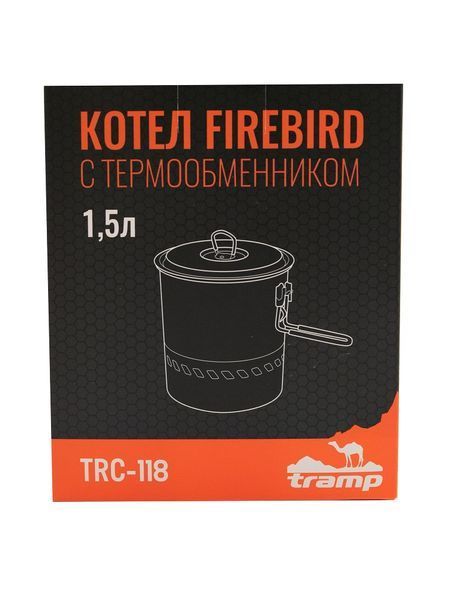 Котел з теплообмінником TRAMP анодований Fireberd, 1,5 л TRC-118 фото