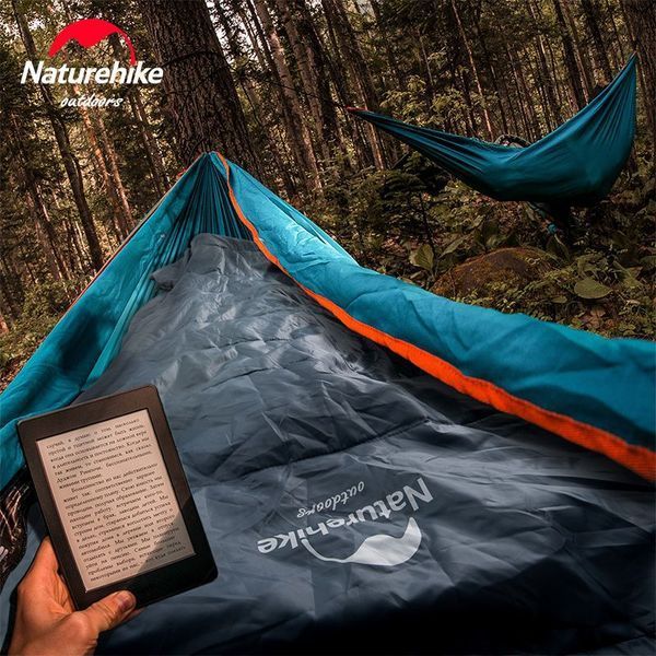 Спальний мішок Naturehike Y150L NH21MSD08, лівий, сіро-блакитний 6975641888734 фото