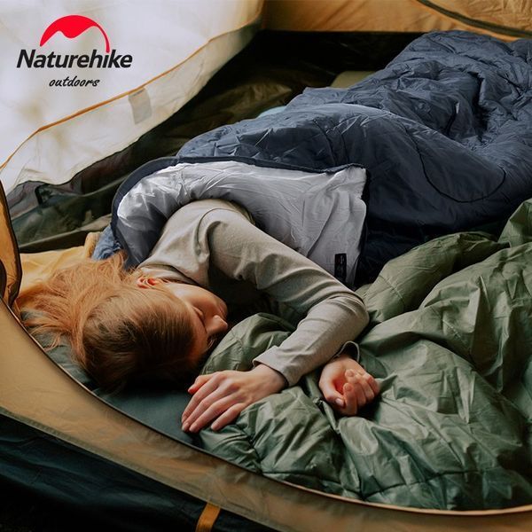 Спальний мішок Naturehike Y150L NH21MSD08, лівий, сіро-блакитний 6975641888734 фото