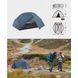 Намет двомісний ультралегкий Naturehike Mongar UL NH19M002-J, темно-синій 6975641882596 фото 3