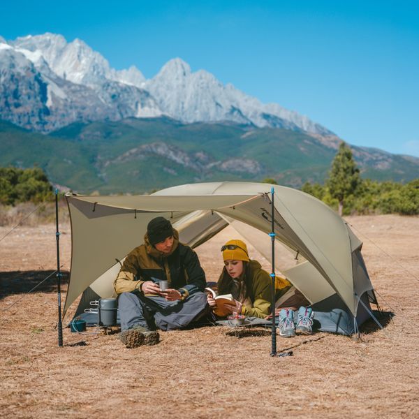 Намет надлегкий двомісний Naturehike Mongar CNK2550WS016, 15D, сiрий 6927595770504 фото