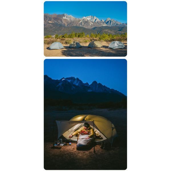 Намет надлегкий двомісний Naturehike Mongar CNK2550WS016, 15D, сiрий 6927595770504 фото