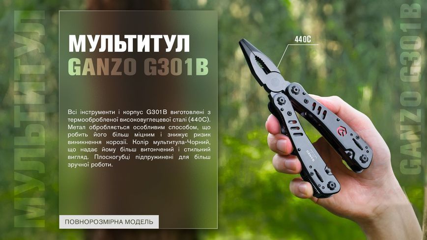 Мультитул Multi Tool Ganzo G301-В G301-B фото