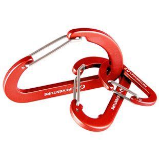 Lifeventure комплект карабінів Karabiners red 68110R фото