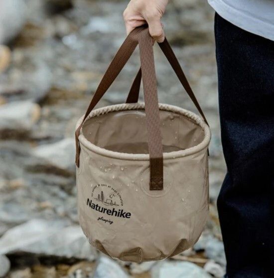 Складане відро для води з ПВХ Naturehike NH20SJ040,&nbsp;20&nbsp;л, зелений
