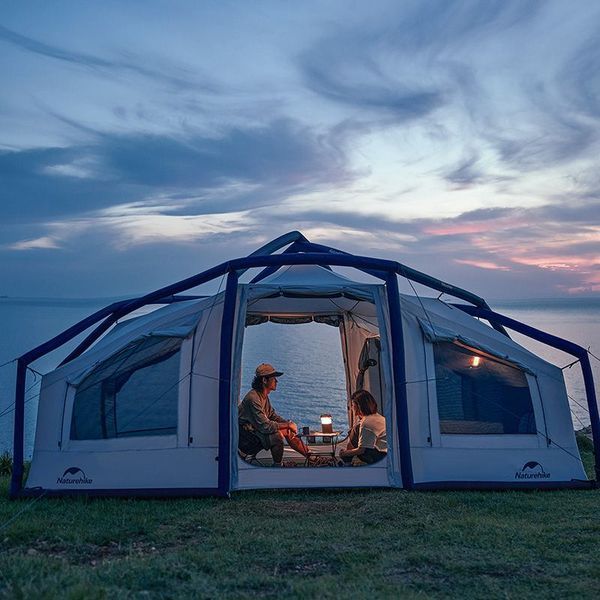 Намет надувний Naturehike CNK2300ZP012, блакитний великий 6976023921001 фото