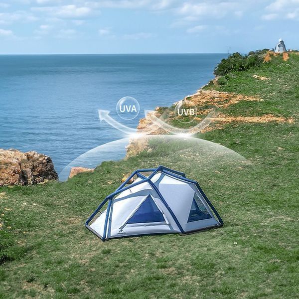 Намет надувний Naturehike CNK2300ZP012, блакитний малий 6976023924002 фото