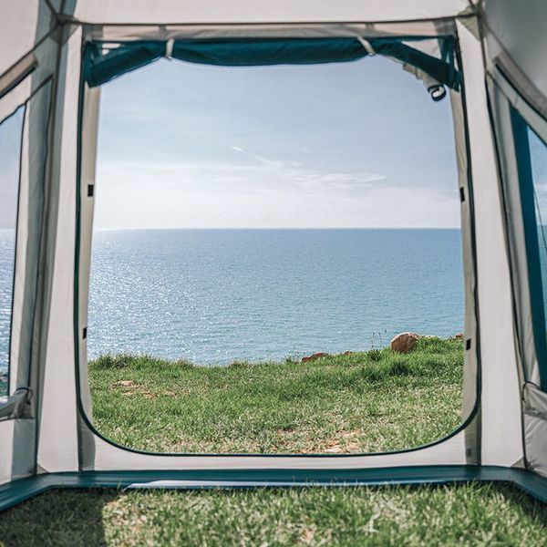 Намет надувний Naturehike CNK2300ZP012, блакитний малий 6976023924002 фото