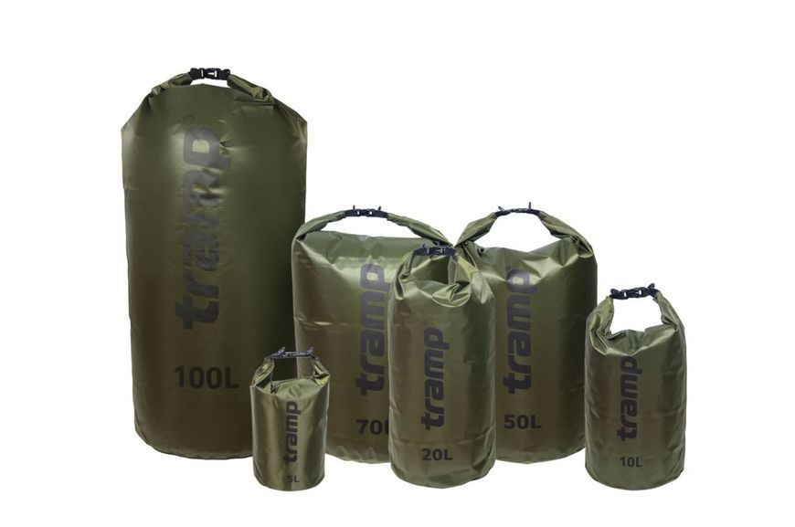 Гермомішок TRAMP PVC Diamond Ripstop 25л UTRA-118, Оливковий UTRA-118-orange фото