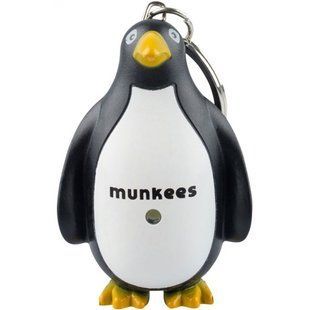 Munkees 1108 брелок ліхтарик Penguin LED black-white 1108-BW фото