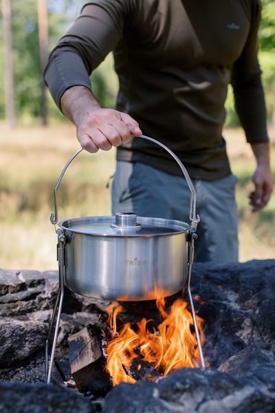 Казанок Tribe Fire Pot 5,4 л сталевий T-FH-0006-metal T-FH-0006-metal фото