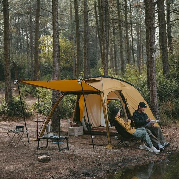 Намет двокімнатний Naturehike CNH22ZP028, гірчичний 6976507669795 фото