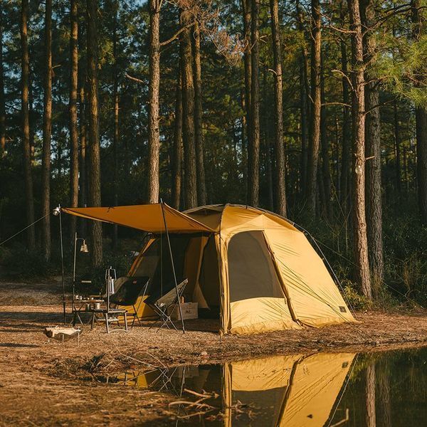 Намет двокімнатний Naturehike CNH22ZP028, гірчичний 6976507669795 фото