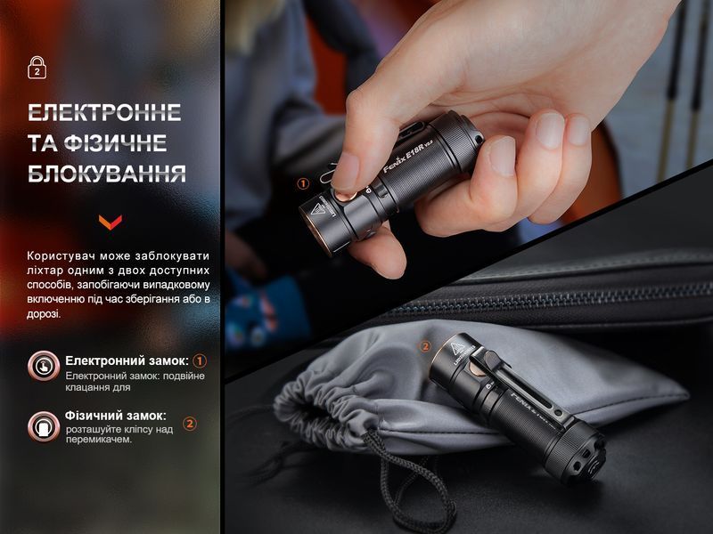 Ліхтар ручний Fenix E18R V2.0 E18RV20 фото